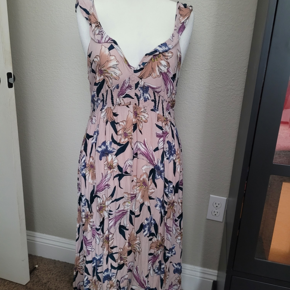O'Neill Pink Floral Maxi Dress